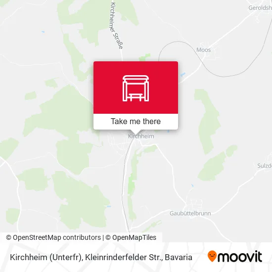 Карта Kirchheim (Unterfr), Kleinrinderfelder Str.