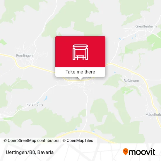 Карта Uettingen/B8