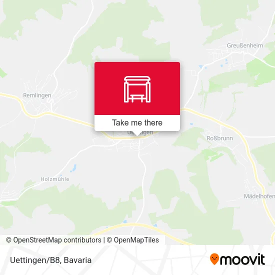 Карта Uettingen/B8