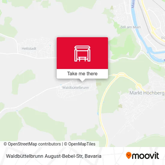 Карта Waldbüttelbrunn August-Bebel-Str