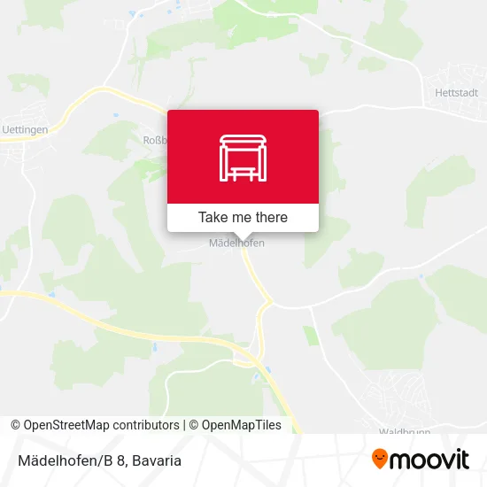 Карта Mädelhofen/B 8