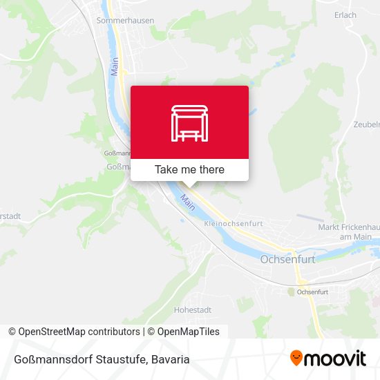 Goßmannsdorf Staustufe map