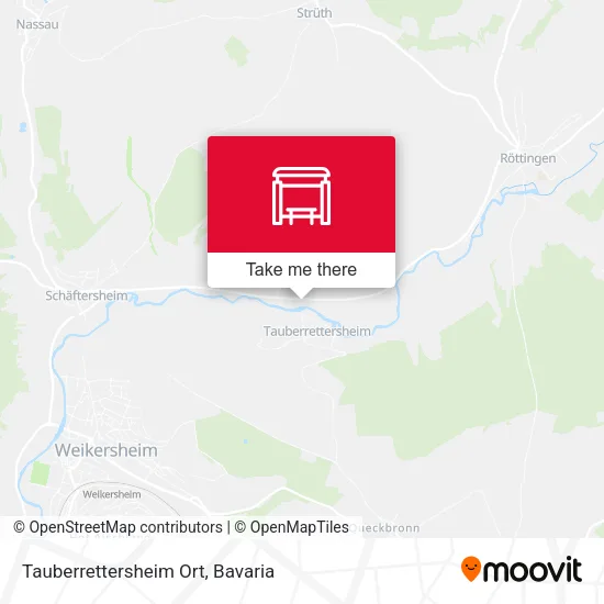 Карта Tauberrettersheim Ort