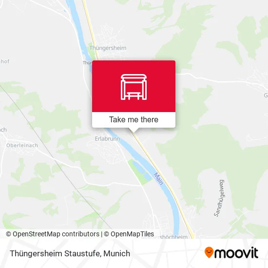 Карта Thüngersheim Staustufe