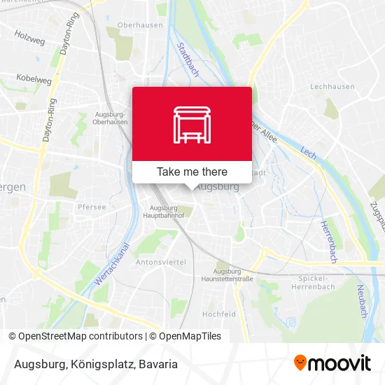 Карта Augsburg, Königsplatz