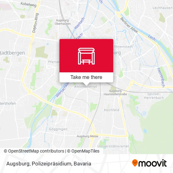 Карта Augsburg, Polizeipräsidium