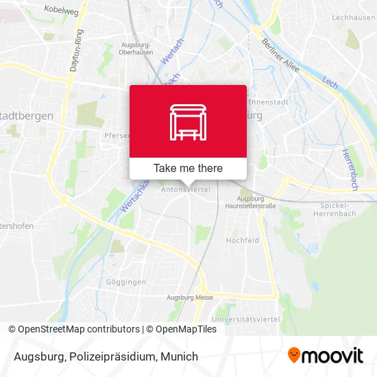 Карта Augsburg, Polizeipräsidium