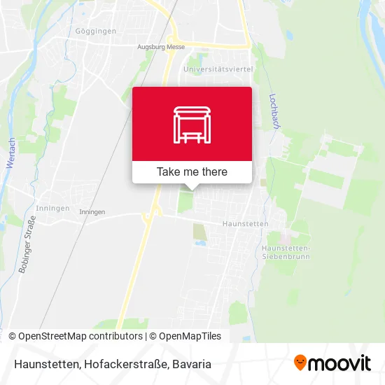 Карта Haunstetten, Hofackerstraße