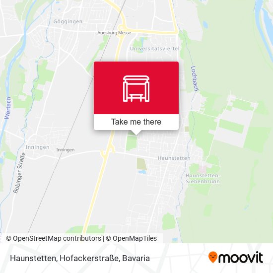 Haunstetten, Hofackerstraße map