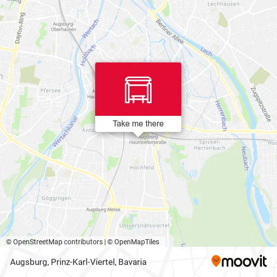 Карта Augsburg, Prinz-Karl-Viertel