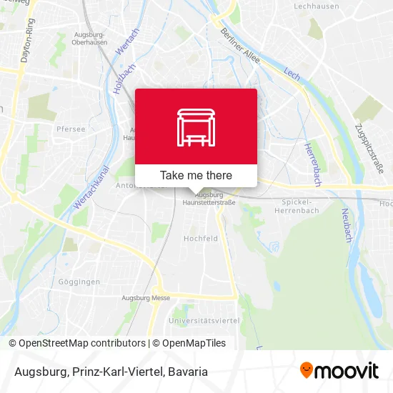 Карта Augsburg, Prinz-Karl-Viertel