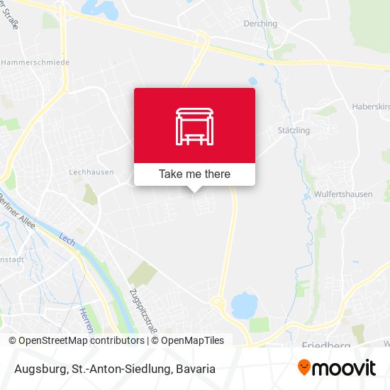 Augsburg, St.-Anton-Siedlung map