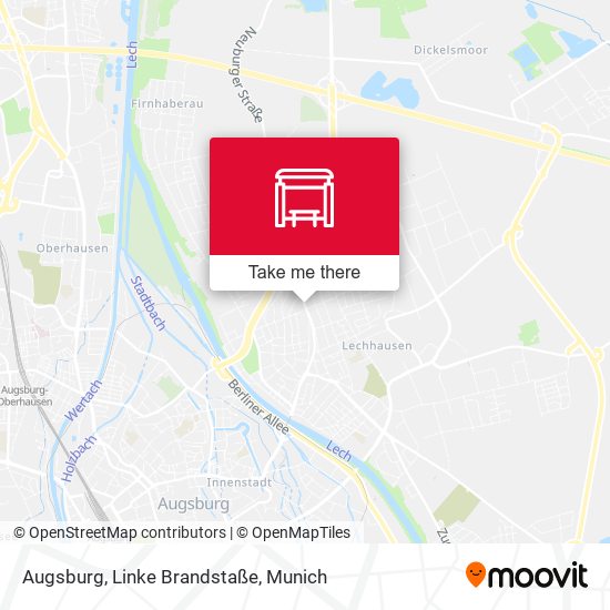 Augsburg, Linke Brandstaße map