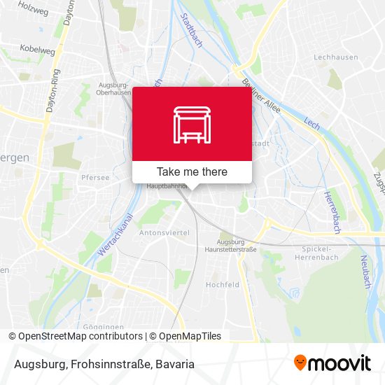 Augsburg, Frohsinnstraße map