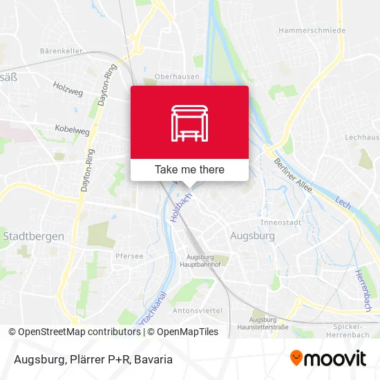 Карта Augsburg, Plärrer P+R