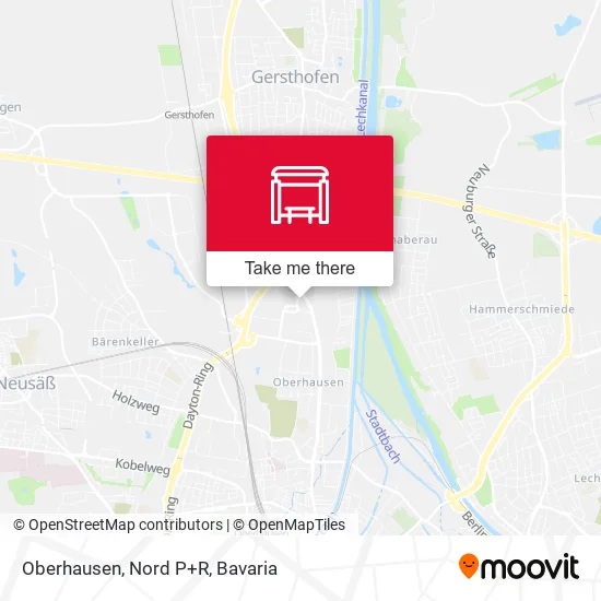 Карта Oberhausen, Nord P+R