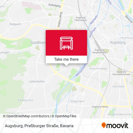 Augsburg, Preßburger Straße map