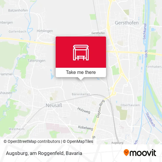 Карта Augsburg, am Roggenfeld