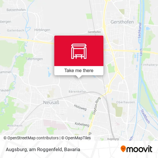 Карта Augsburg, am Roggenfeld