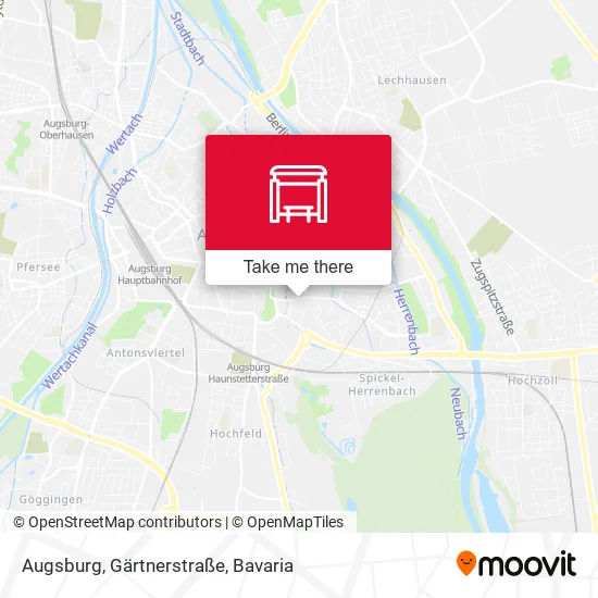 Карта Augsburg, Gärtnerstraße