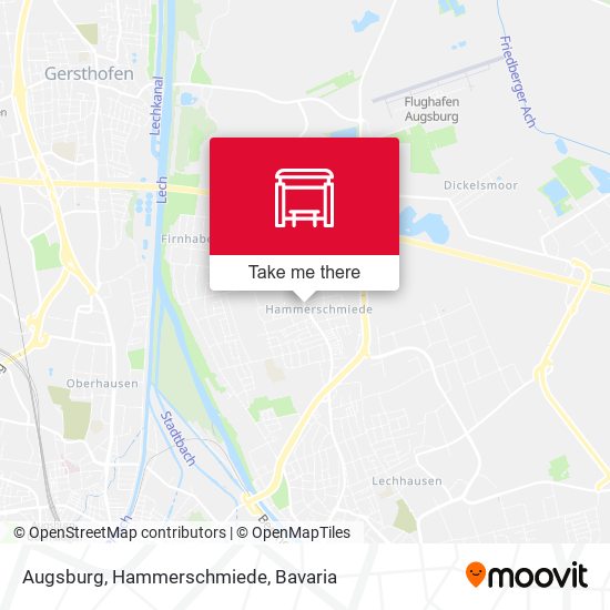 Augsburg, Hammerschmiede map