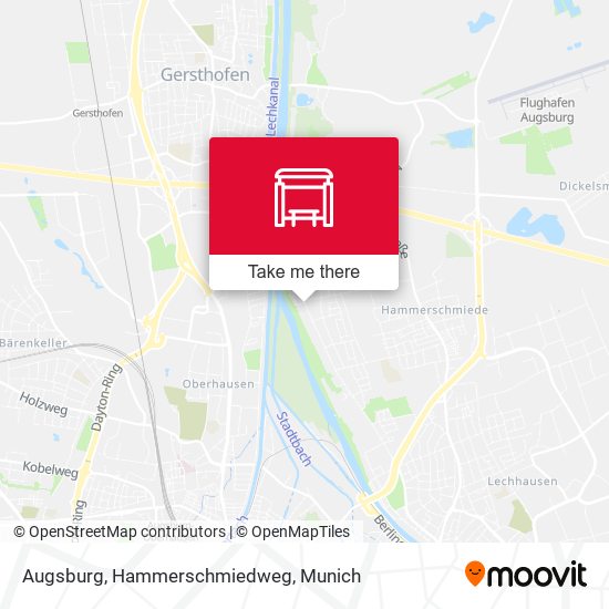 Augsburg, Hammerschmiedweg map