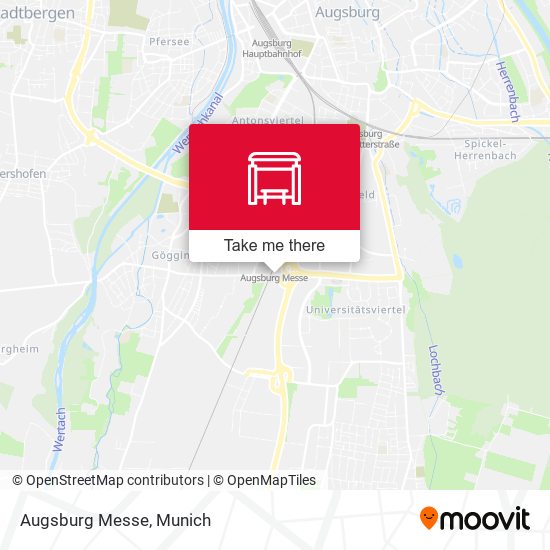 Augsburg Messe map