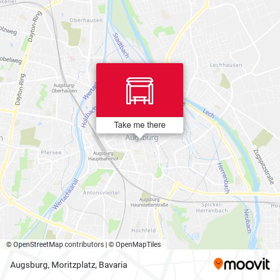 Augsburg, Moritzplatz map