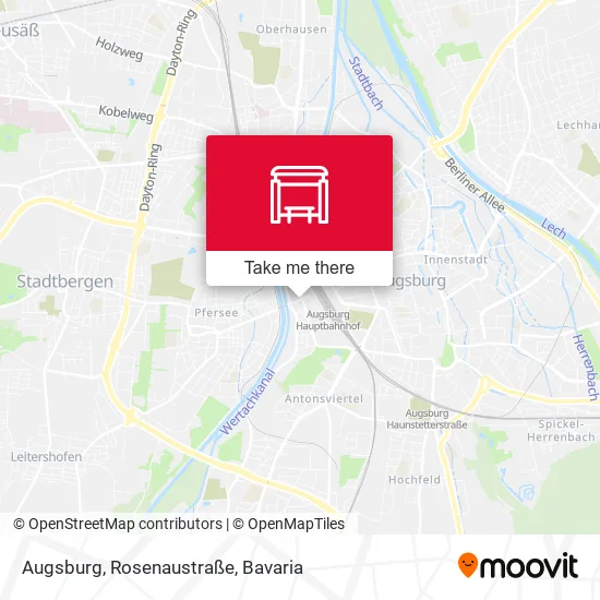 Карта Augsburg, Rosenaustraße