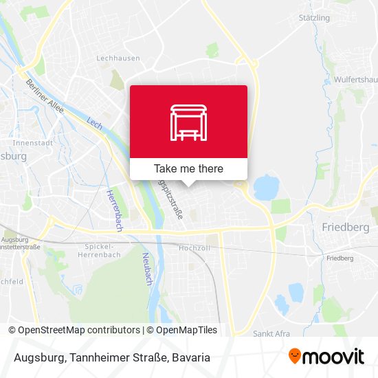 Augsburg, Tannheimer Straße map