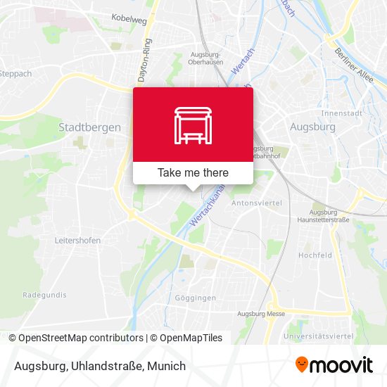 Augsburg, Uhlandstraße map