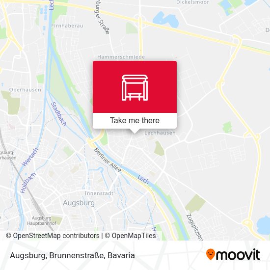 Augsburg, Brunnenstraße map