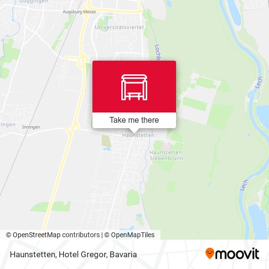 Haunstetten, Hotel Gregor map
