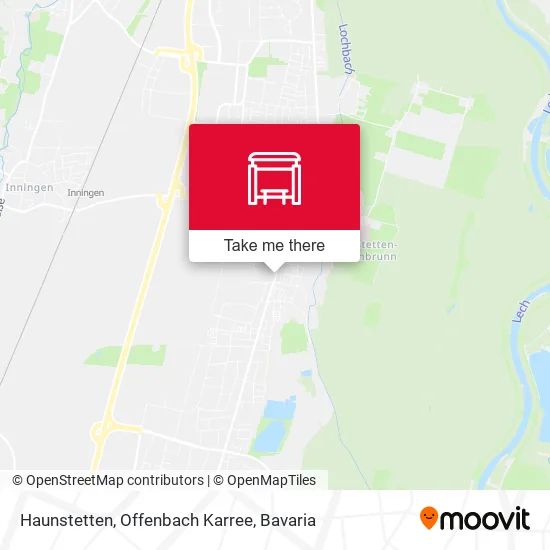 Карта Haunstetten, Offenbach Karree