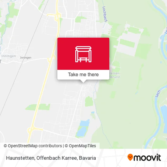 Карта Haunstetten, Offenbach Karree