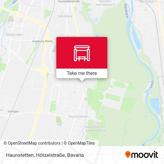 Haunstetten, Hötzelstraße map