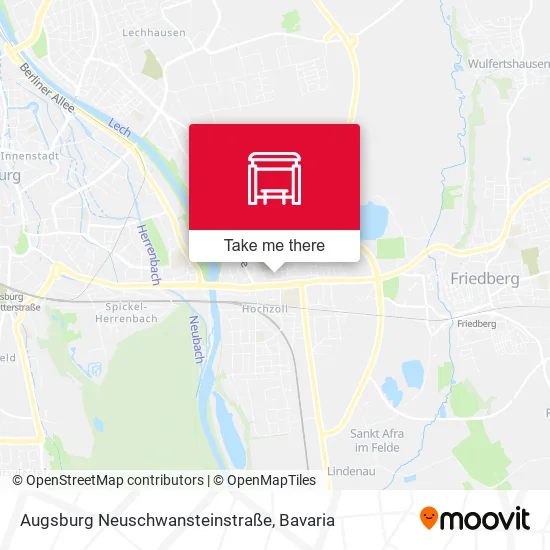 Карта Augsburg Neuschwansteinstraße