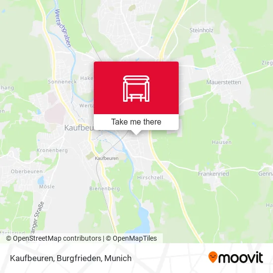 Карта Kaufbeuren, Burgfrieden