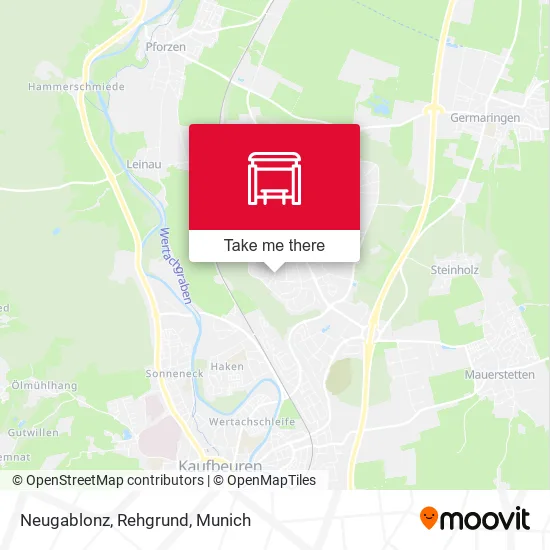 Карта Neugablonz, Rehgrund
