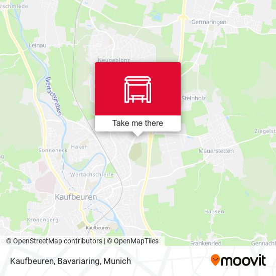 Kaufbeuren, Bavariaring map
