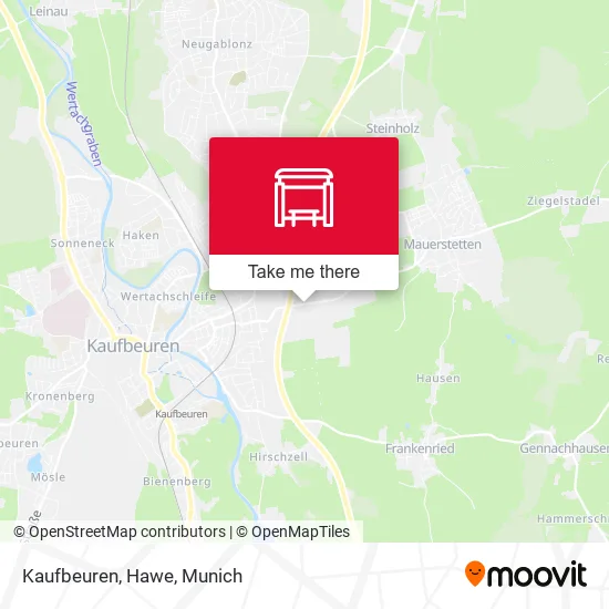 Карта Kaufbeuren, Hawe