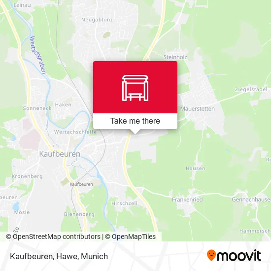 Карта Kaufbeuren, Hawe