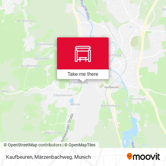 Карта Kaufbeuren, Märzenbachweg