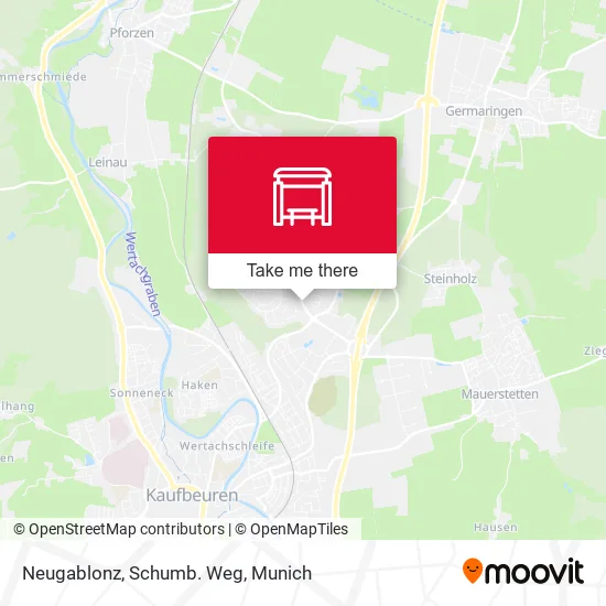 Карта Neugablonz, Schumb. Weg