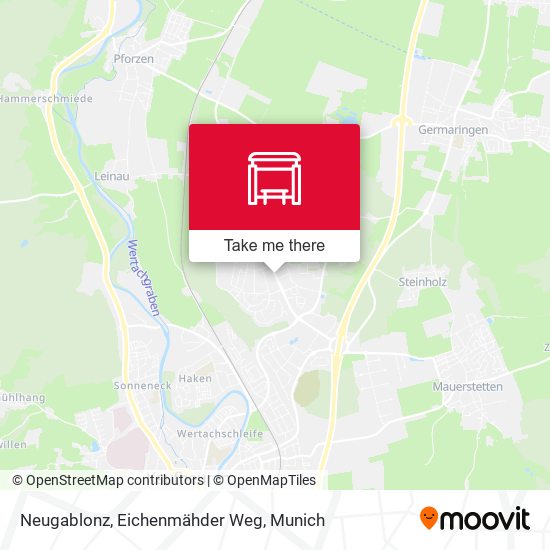 Neugablonz, Eichenmähder Weg map