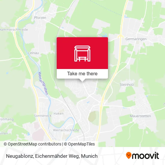 Карта Neugablonz, Eichenmähder Weg