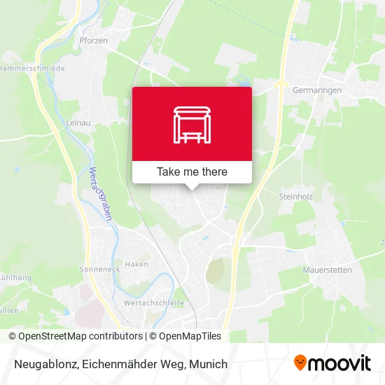 Карта Neugablonz, Eichenmähder Weg