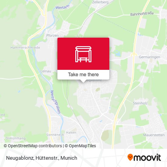 Neugablonz, Hüttenstr. map