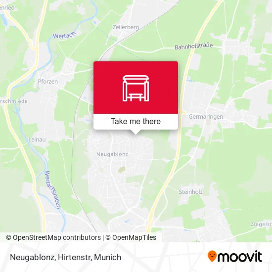 Карта Neugablonz, Hirtenstr