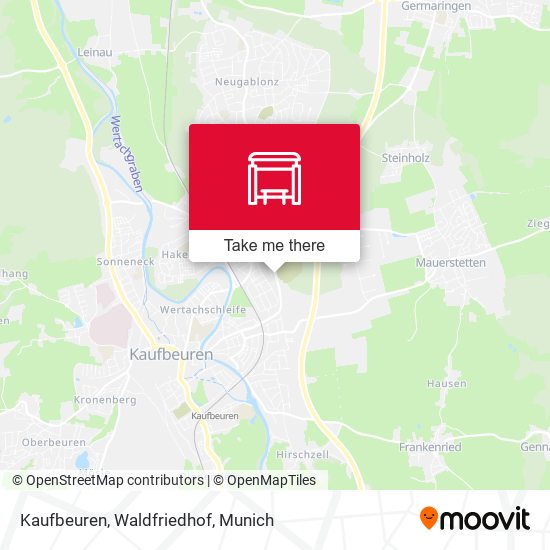 Kaufbeuren, Waldfriedhof map
